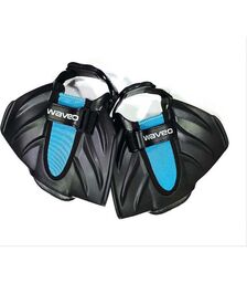Waveo Swim Fins Βατραχοπέδιλα Ρυθμιζόμενα - Black/Blue Χρώμα (Μαύρο-Μπλε), Μέγεθος (32-39)