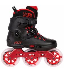 POWERSLIDE Next Black Red 110 Urban Πατίνια - Μαύρο/Κόκκινο Χρώμα (Κόκκινο), Μέγεθος (40-41)