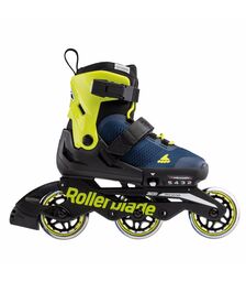 ROLLERBLADE Microblade 3WD Αυξομειούμενα Πατίνια - Blue royal/Lime Χρώμα (Μπλε-lime), Μέγεθος (36.5-40.5)