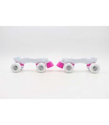 ΑΘΛΟΠΑΙΔΙΑ Αυξομειούμενα Inline/Roller Skates/Παγοπέδιλα, 3 σε 1, για Κορίτσια Χρώμα (Φούξια), Μέγεθος (34-37)
