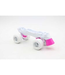 ΑΘΛΟΠΑΙΔΙΑ Αυξομειούμενα Inline/Roller Skates/Παγοπέδιλα, 3 σε 1, για Κορίτσια Χρώμα (Φούξια), Μέγεθος (30-33)