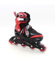 ΑΘΛΟΠΑΙΔΙΑ Αυξομειούμενα Inline/Roller Skates/Παγοπέδιλα, 3 σε 1, για Αγόρια Χρώμα (Κόκκινο), Μέγεθος (34-37)