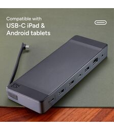 ZAGG 9-Port Hub Workstation (Γκρι/Μαύρο)