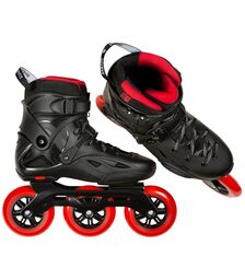POWERSLIDE Imperial Black Red 110 Inline Skates - Μαύρο/Κόκκινο Χρώμα (Μαύρο-Κόκκινο), Μέγεθος (45-46)