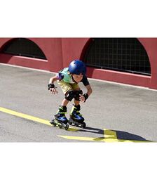 ROLLERBLADE Microblade 3WD 2021 Αυξομειούμενα Πατίνια - Blue Royal/Lime Χρώμα (Μαύρο-Μπλε-Κίτρινο), Μέγεθος (33-36.5)