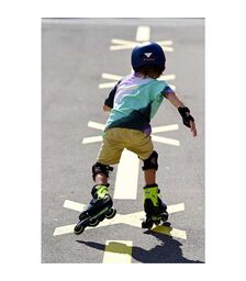 ROLLERBLADE Microblade 3WD 2021 Αυξομειούμενα Πατίνια - Blue Royal/Lime Χρώμα (Μαύρο-Μπλε-Κίτρινο), Μέγεθος (33-36.5)