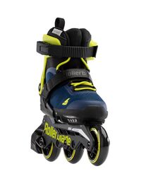 ROLLERBLADE Microblade 3WD 2021 Αυξομειούμενα Πατίνια - Blue Royal/Lime Χρώμα (Μαύρο-Μπλε-Κίτρινο), Μέγεθος (33-36.5)