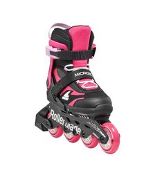 ROLLERBLADE Microblade Αυξομειούμενα Πατίνια - Μαύρο/Ροζ Χρώμα (Μαύρο-Ροζ), Μέγεθος (33-36.5)