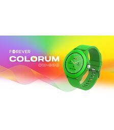 Forever Smartwatch με παλμογράφο Colorum CW-300 xGreen σε πράσινο χρώμα