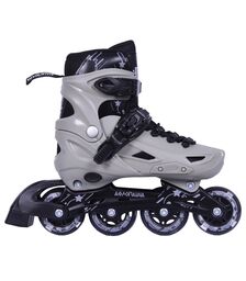 ΑΘΛΟΠΑΙΔΙΑ 10306 Αυξομειούμενα Πατίνια/Roller Skates 2 σε 1 - Γκρι Χρώμα (Γκρι), Μέγεθος (35-38)