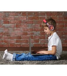 eKids Cars Ενσύρματα Ακουστικά με ασφαλή μέγιστη ένταση ήχου για παιδιά και εφήβους (CR-140) (Κόκκινο/Μαύρο)