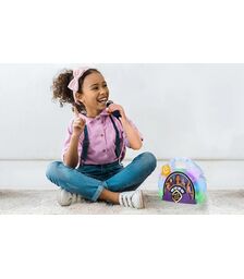 eKids Wish Sing Along Boombox Karaoke & Ασύρματο Μικρόφωνο για παιδιά με ενσωματωμένη μουσική, φωτισμό, Sound Effects (WH-115)  (Γαλάζιο/Μωβ)