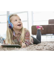 eKids Frozen 2 Ασύρματα Ακουστικά με ασφαλή μέγιστη ένταση ήχου για παιδιά και εφήβους (FR-B36VM) (Γαλάζιο/Λευκό)