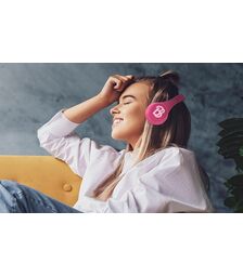 eKids Mattel Barbie Ασύρματα Ακουστικά με ασφαλή μέγιστη ένταση ήχου για παιδιά και εφήβους (MI-B52BE) (Ροζ)