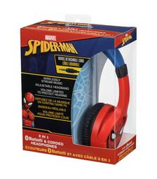 eKids Marvel Spiderman Ασύρματα Ακουστικά με ασφαλή μέγιστη ένταση ήχου για παιδιά και εφήβους (SM-B34VM) (Κόκκινο/Μπλε)
