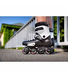 POWERSLIDE Zoom Pro 80 Πατίνια Χρώμα (Μαύρο-Λευκό), Μέγεθος (41-42)