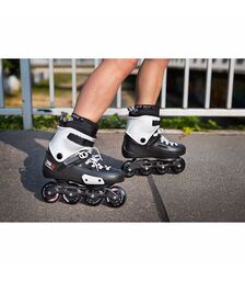 POWERSLIDE Zoom Pro 80 Πατίνια Χρώμα (Μαύρο-Λευκό), Μέγεθος (41-42)