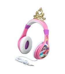 eKids Disney Princess Ενσύρματα Ακουστικά με ασφαλή μέγιστη ένταση ήχου για παιδιά και εφήβους (DP-140) (Ροζ/Μωβ/Λευκό)