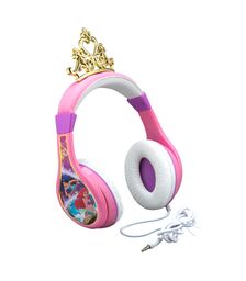 eKids Disney Princess Ενσύρματα Ακουστικά με ασφαλή μέγιστη ένταση ήχου για παιδιά και εφήβους (DP-140) (Ροζ/Μωβ/Λευκό)