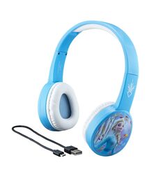 eKids Frozen 2 Ασύρματα Ακουστικά με ασφαλή μέγιστη ένταση ήχου για παιδιά και εφήβους (FR-B36VM) (Γαλάζιο/Λευκό)