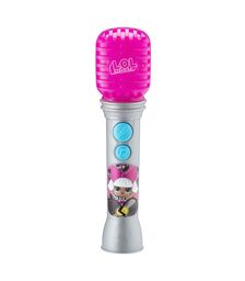 eKids LOL! Surprise Remix Ασύρματο Μικρόφωνο Karaoke για παιδιά με ενσωματωμένη μουσική, φωτισμό, Sound Effects (LL-070) (Μωβ/Ασημί)