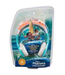 eKids Moana Ενσύρματα Ακουστικά με ασφαλή μέγιστη ένταση ήχου για παιδιά και εφήβους (MA-140) (Ροζ/Θαλασσί)