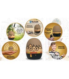 eKids Harry Potter Φορητό ηχείο Bluetooth για παιδιά με λουράκι καρπού (Μαύρο/Κίτρινο/Μπεζ)