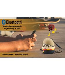 eKids Harry Potter Φορητό ηχείο Bluetooth για παιδιά με λουράκι καρπού (Μαύρο/Κίτρινο/Μπεζ)
