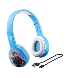 eKids Frozen 2 Ασύρματα Ακουστικά με ασφαλή μέγιστη ένταση ήχου για παιδιά και εφήβους (FR-B36VM) (Γαλάζιο/Λευκό)