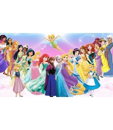 eKids Disney Princess Ενσύρματα Ακουστικά με ασφαλή μέγιστη ένταση ήχου για παιδιά και εφήβους (DP-140) (Ροζ/Μωβ/Λευκό)