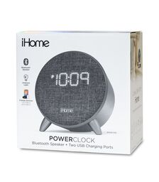 iHome iBT235 – Bluetooth ρολόι-ξυπνητηρι με νυχτερινό φωτισμό & διπλή φόρτιση USB