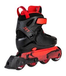 POWERSLIDE Jet Black Adjustable Πατίνια – Μαύρο/Κόκκινο (Μέγεθος 31–34)