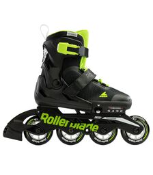 ROLLERBLADE Microblade Αυξομειούμενα Πατίνια - Black/Green Χρώμα (Πράσινο-Μαύρο), Μέγεθος (33-36.5)