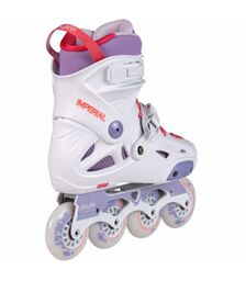 POWERSLIDE Imperial Violet 80 Inline Skates – Λευκό/Ροζ/Βιολετί (Μέγεθος 43–44)