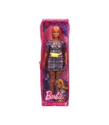 Mattel Barbie Doll - Fashionistas #161 - Puff Sleeve Plaid Blazer Dress Curvy Doll (GRB53)