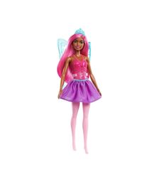 Mattel Barbie Fairy Ballet Dancer - Purple Hair Dark Skin Doll (GXD60)