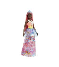Mattel Barbie Dreamtopia: Princess Dark Skin Doll with Light-Pink Hair (HGR14)