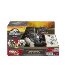 Mattel Jurassic World: Fierce Changers Massive Stretch - Indoraptore &amp; Brachiosaurus (HPD35)