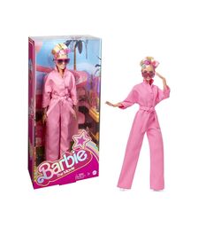 Mattel Barbie The Movie Collectible Doll Margot Robbie as Barbie in Pink Power Jumpsuit (HRF29)