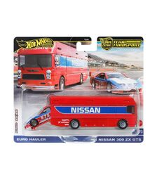 Mattel Hot Wheels: Premium Car Culture Team Transport - Euro Hauler &amp; '94 Nissan 300 XZ GTS (HRV44)