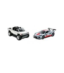 Mattel Hot Wheels: Pull-Back Speeders - GMC Hummer EV & Corvette C8.R (HPR94)