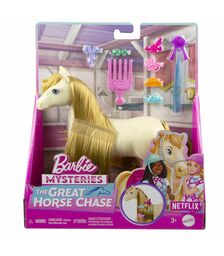 Mattel Barbie Mysteries: The Great Horse Chase - White Pony with Blonde Ponytail  (HXJ36)