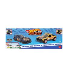 Mattel Hot Wheels: Pull-Back Speeders - Muscle and Blown &amp; Porsche 914 Safari (HWH54)