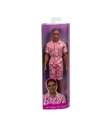 Mattel Barbie: Ken - Hawaiian Floral Jumpsuit Look with Brown Brides Hair Doll Fashionistas (HYT99)