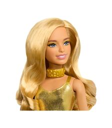 Mattel Barbie: Fashionistas - Doll with Gold Jumpsuit and Blonde Hair (HRH19)