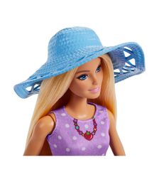 Mattel Barbie: Family &amp; Friends - Barbie Malibu &amp; Club Chelsea Sister PicNic Dolls (JBF43)