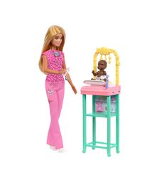 Mattel Barbie: You Can Be Anything - Baby Doctor Doll with Blonde Hair (JCR72)