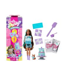 Mattel Barbie: Party Unboxed Reveal - Doll with Brown Hair (JFG72)