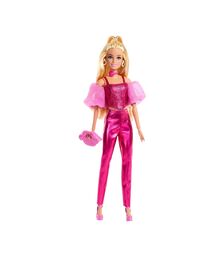 Mattel Barbie: Deluxe Style - Metallic Pink Set with Blonde Hair Doll (JFP40)