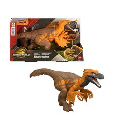 Mattel Jurassic World Rebirth: Wild Roar - Utahraptor (JGC80)